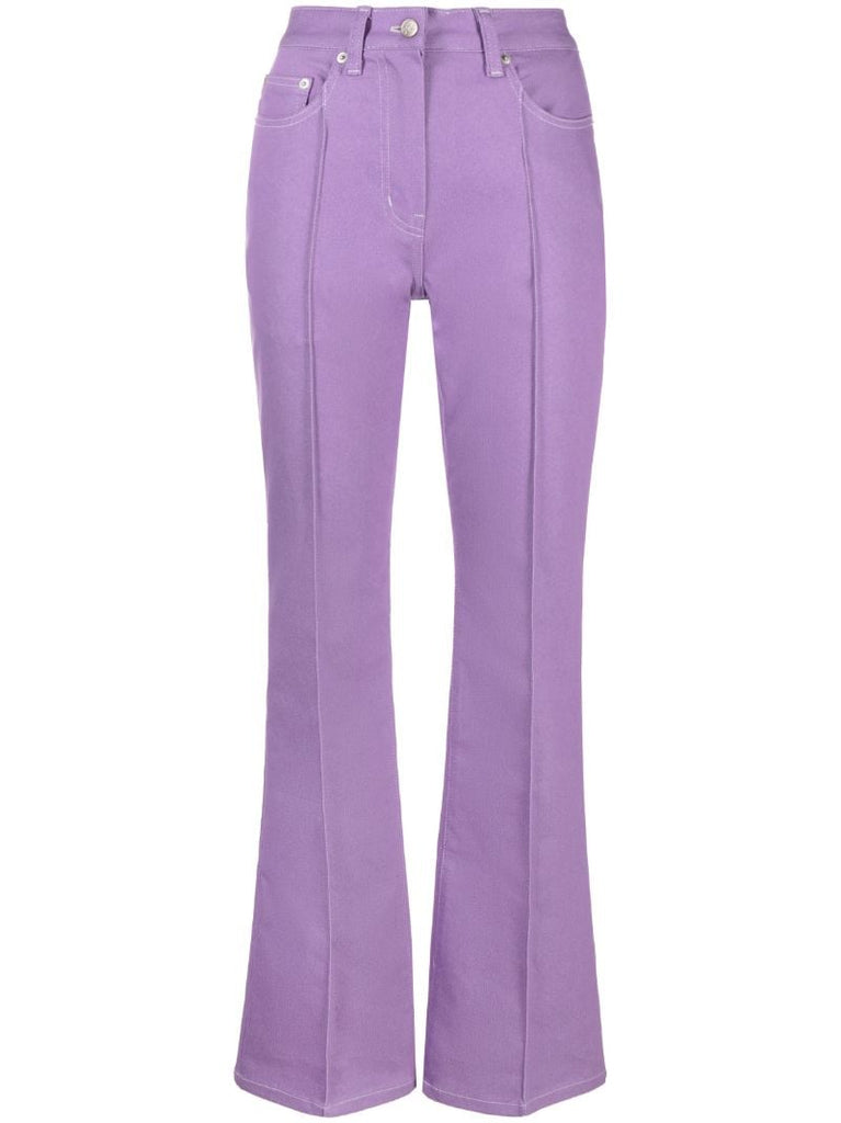 Purple Flared Jeans