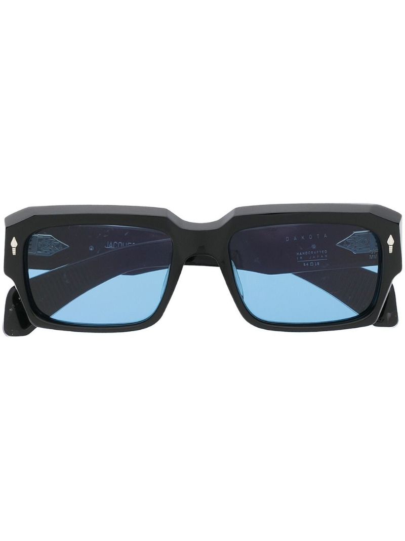 Black Dakota Rectangle Frame Sunglasses