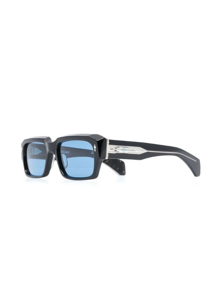 Black Dakota Rectangle Frame Sunglasses
