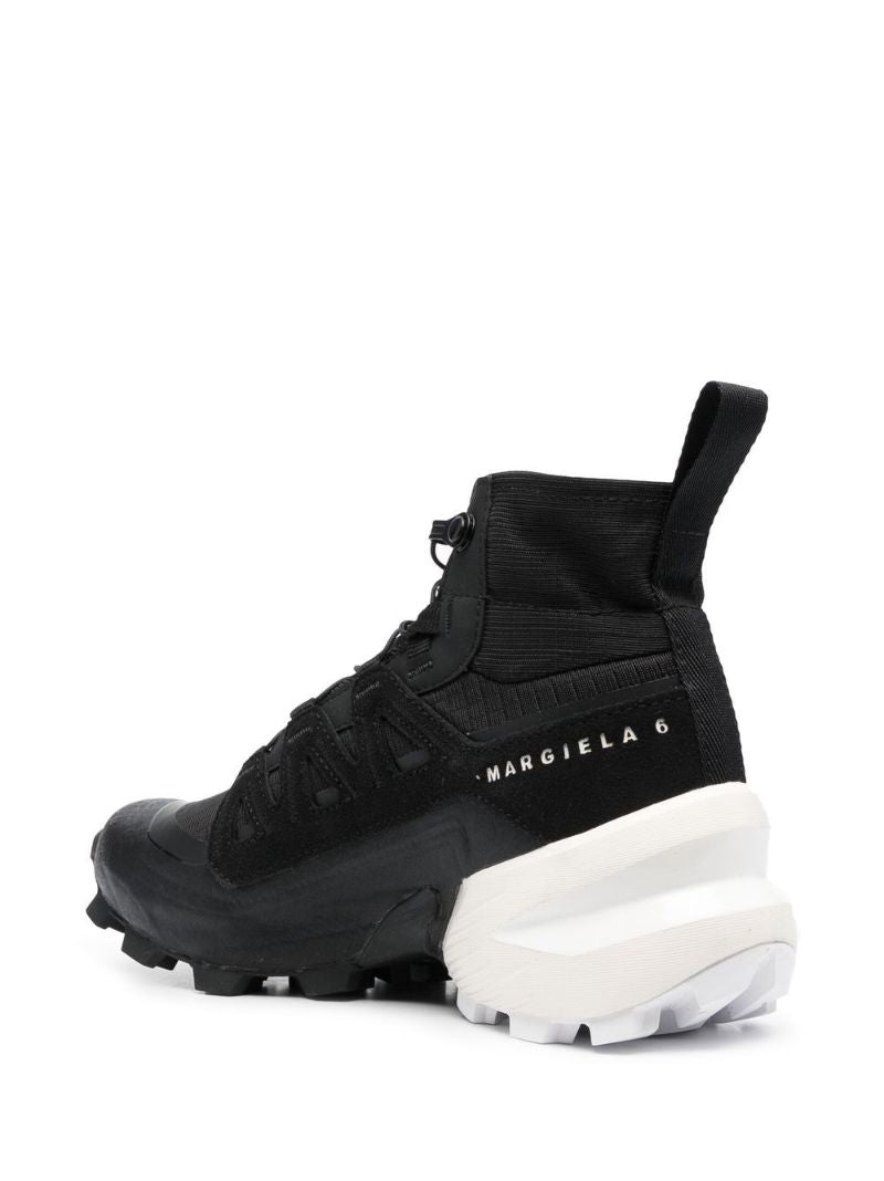 X Salomon Black Cross High-top Sneakers