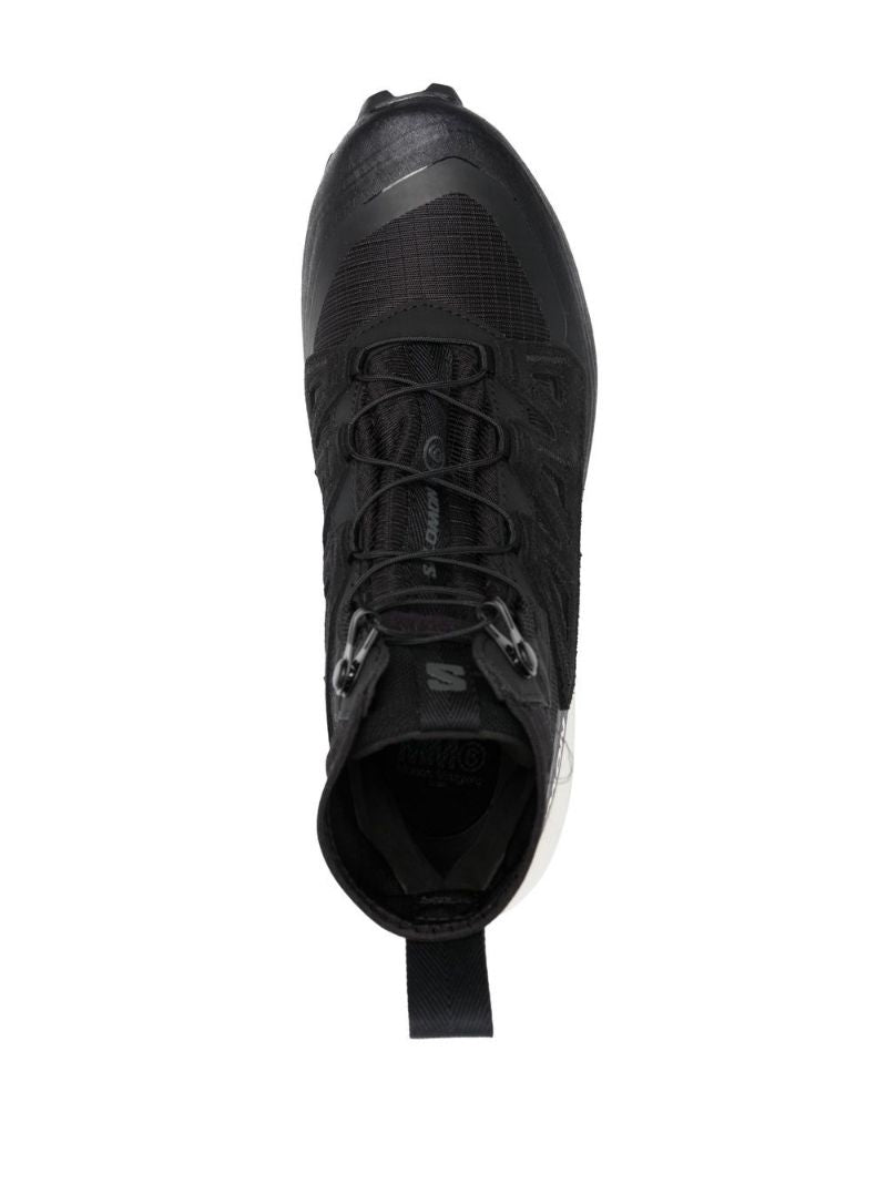X Salomon Black Cross High-top Sneakers