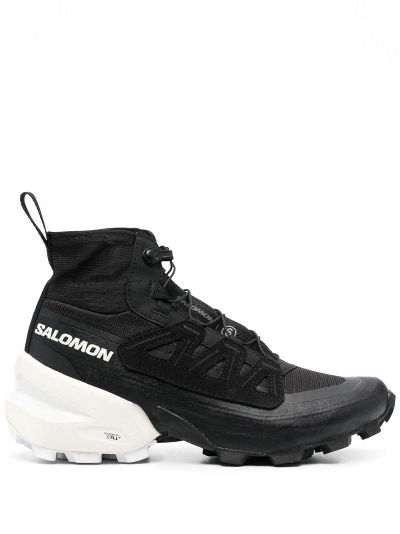 X Salomon Black Cross High-top Sneakers