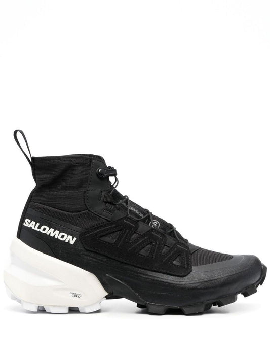 X Salomon Black Cross High-top Sneakers