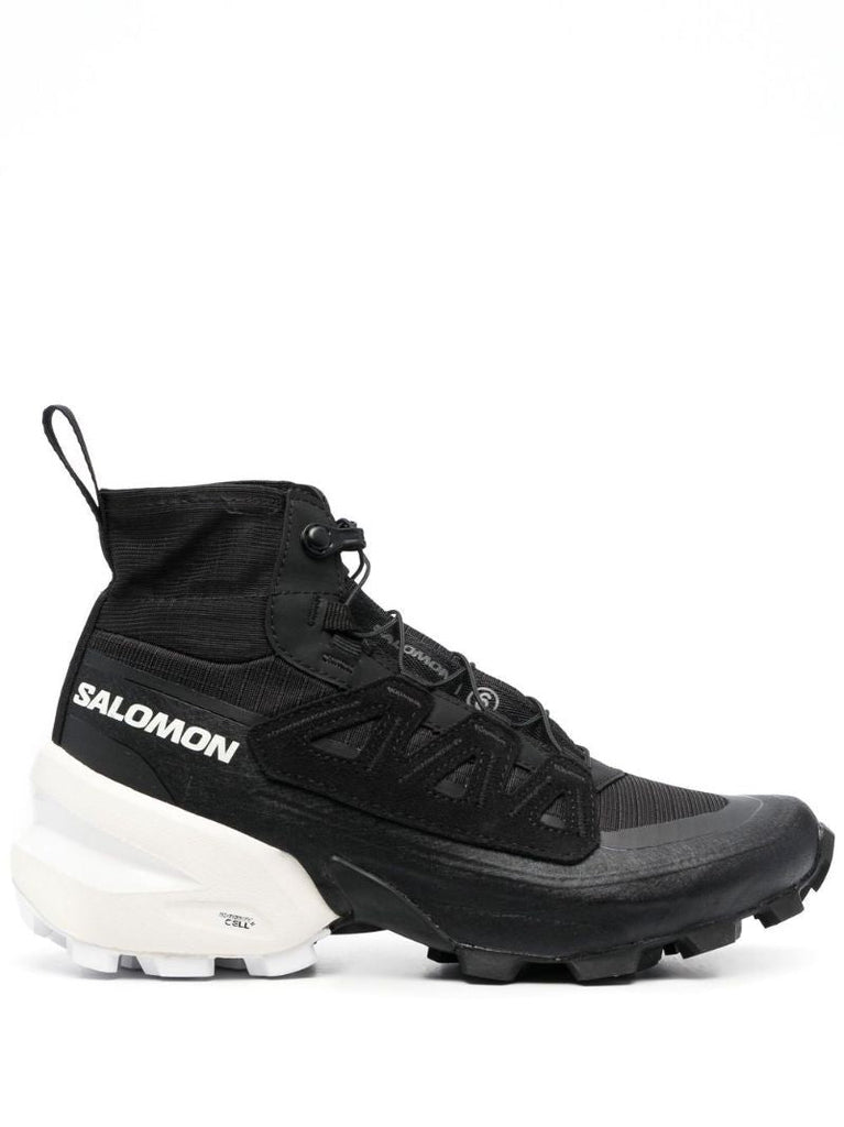 X Salomon Black Cross High-top Sneakers