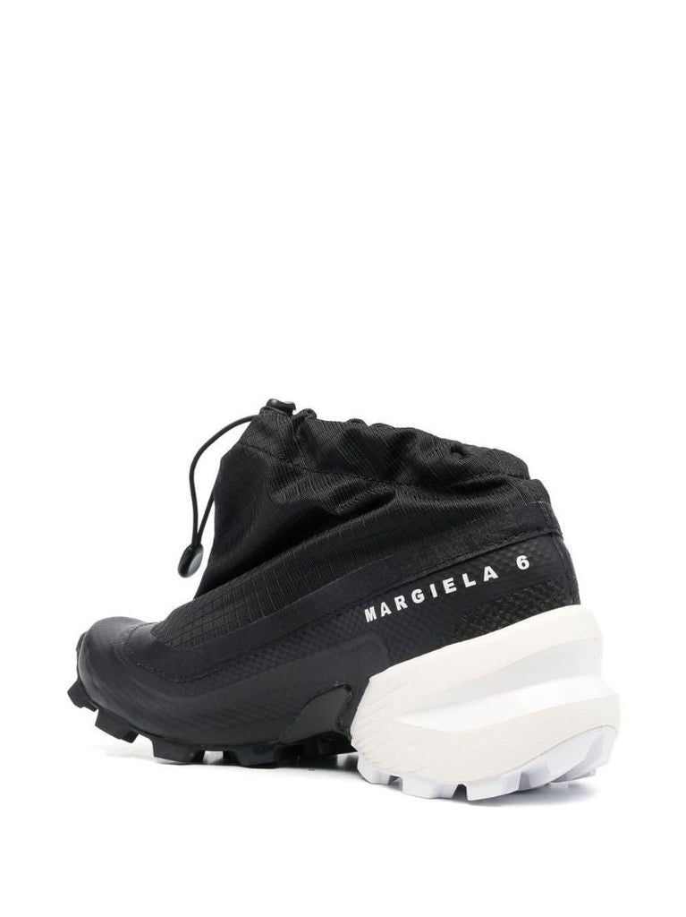 X Salomon Black Drawstring Sneakers