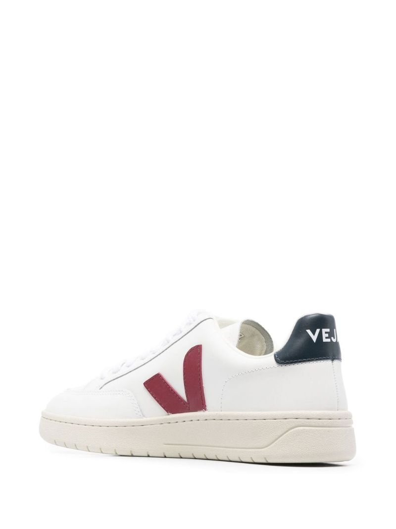White V-12 Leather Sneakers
