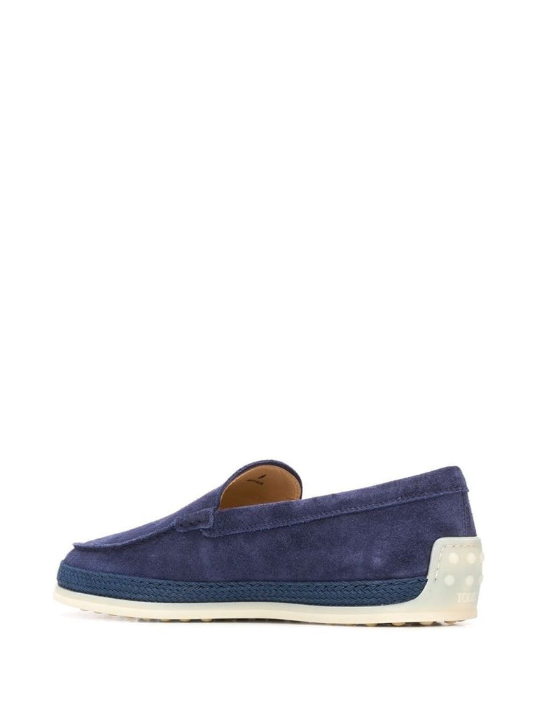 Blue Suede Loafers