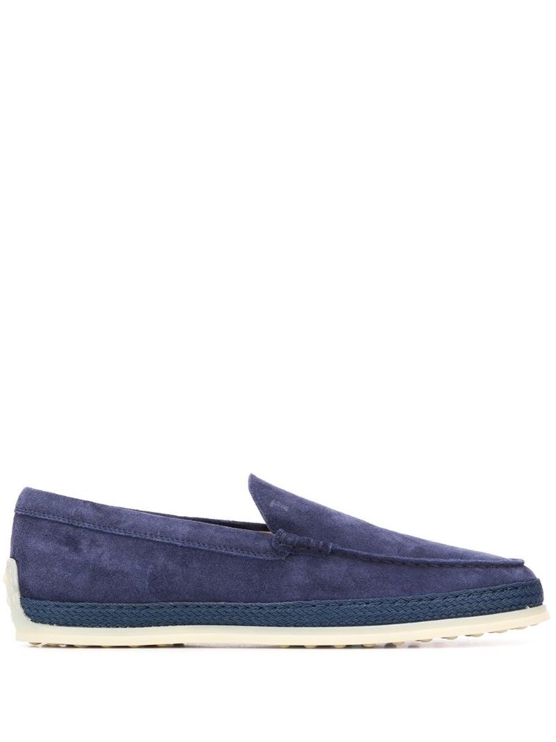 Blue Suede Loafers