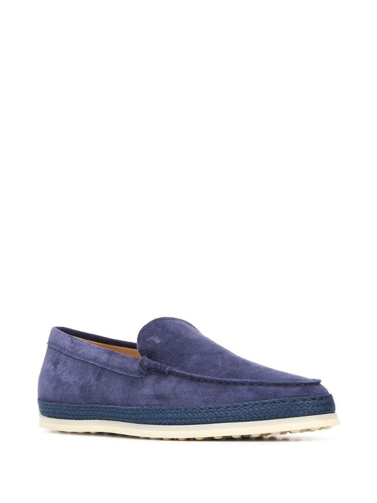 Blue Suede Loafers