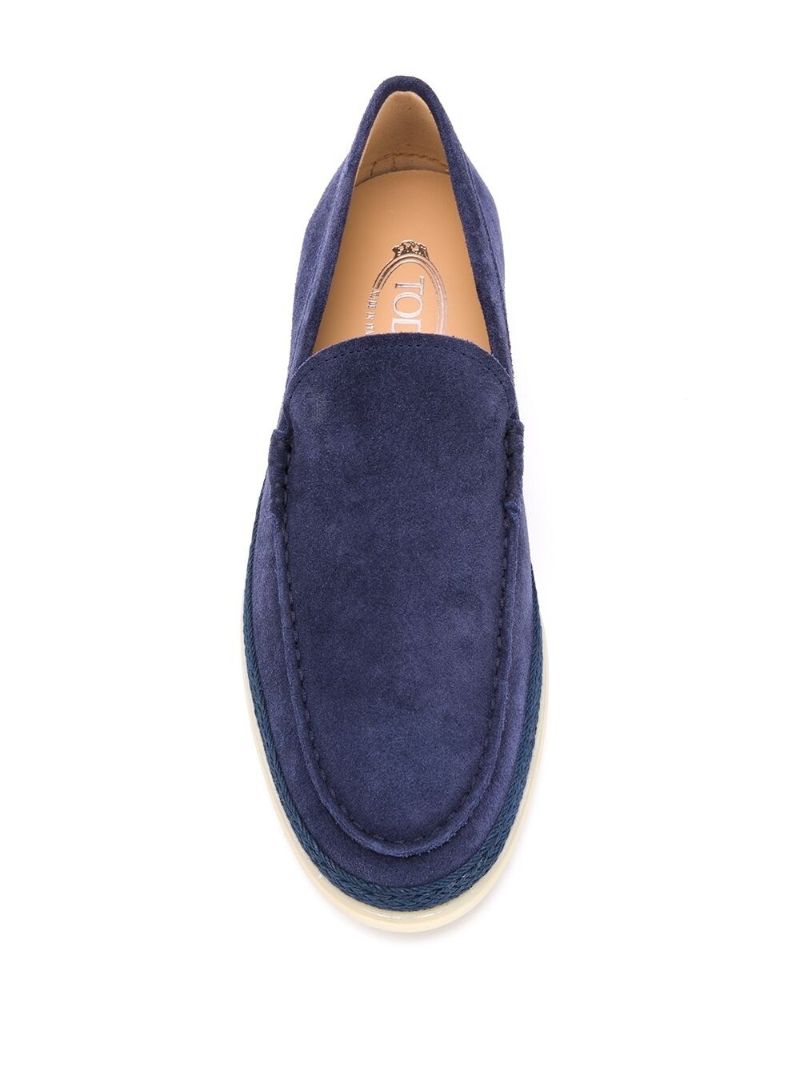 Blue Suede Loafers