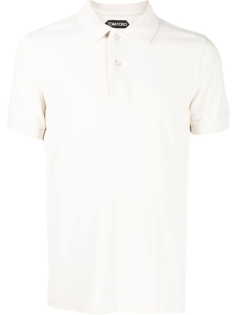 White Short Sleeve Polo Shirt