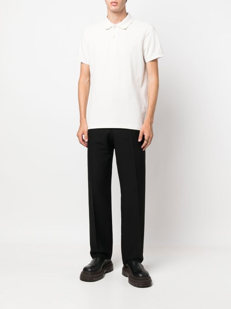 White Short Sleeve Polo Shirt