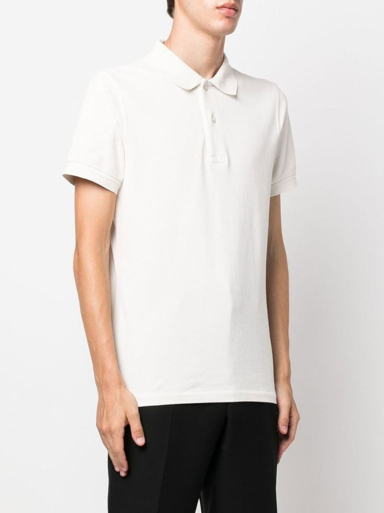 White Short Sleeve Polo Shirt