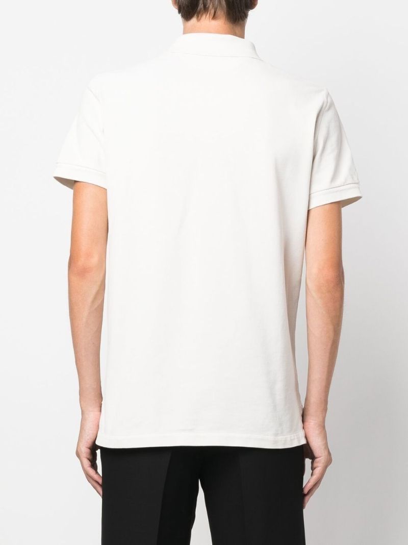 White Short Sleeve Polo Shirt