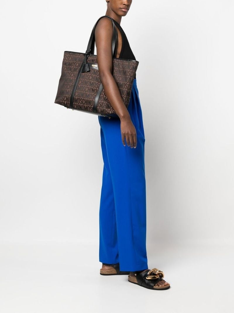 Brown Monogram Tote Bag