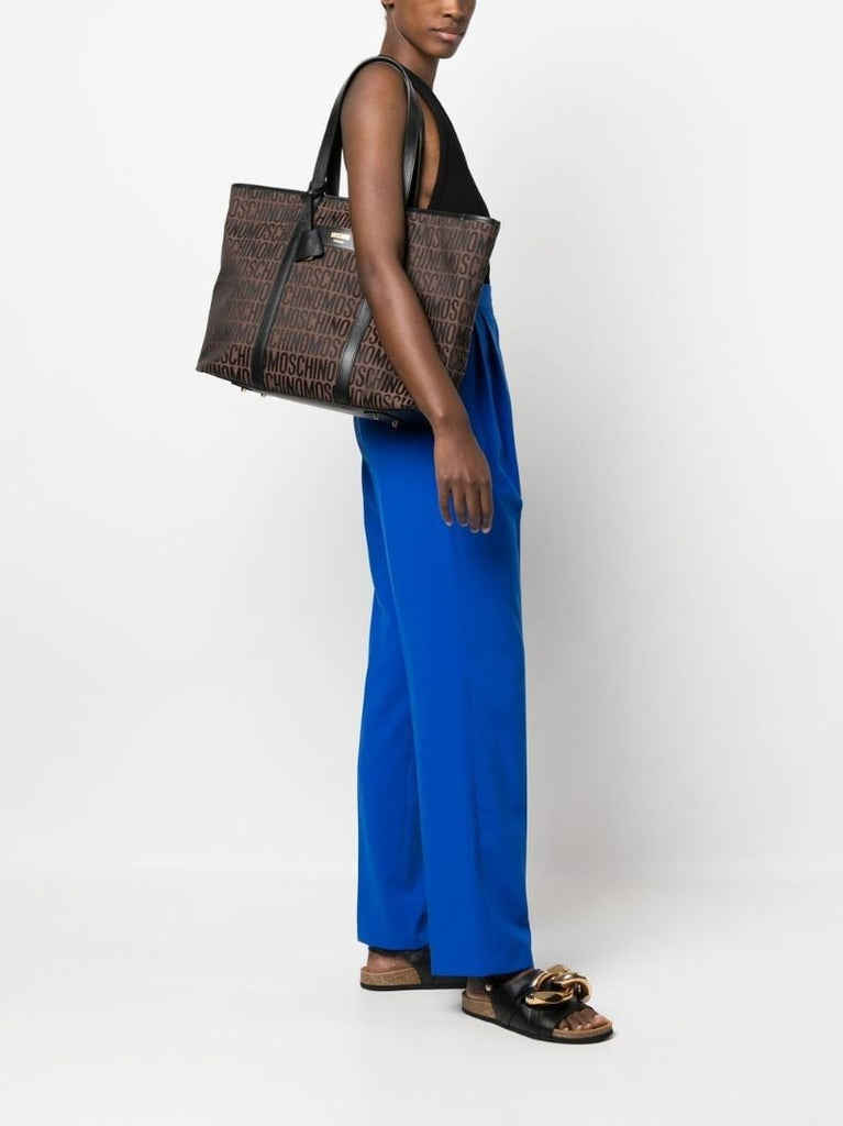 Brown Monogram Tote Bag