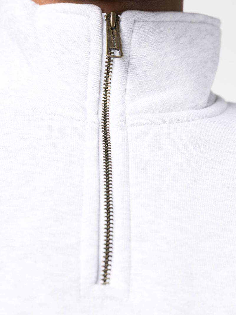 White Chase Half-zip Sweatshirt