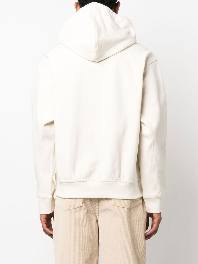 Neutral American Script Cotton Hoodie