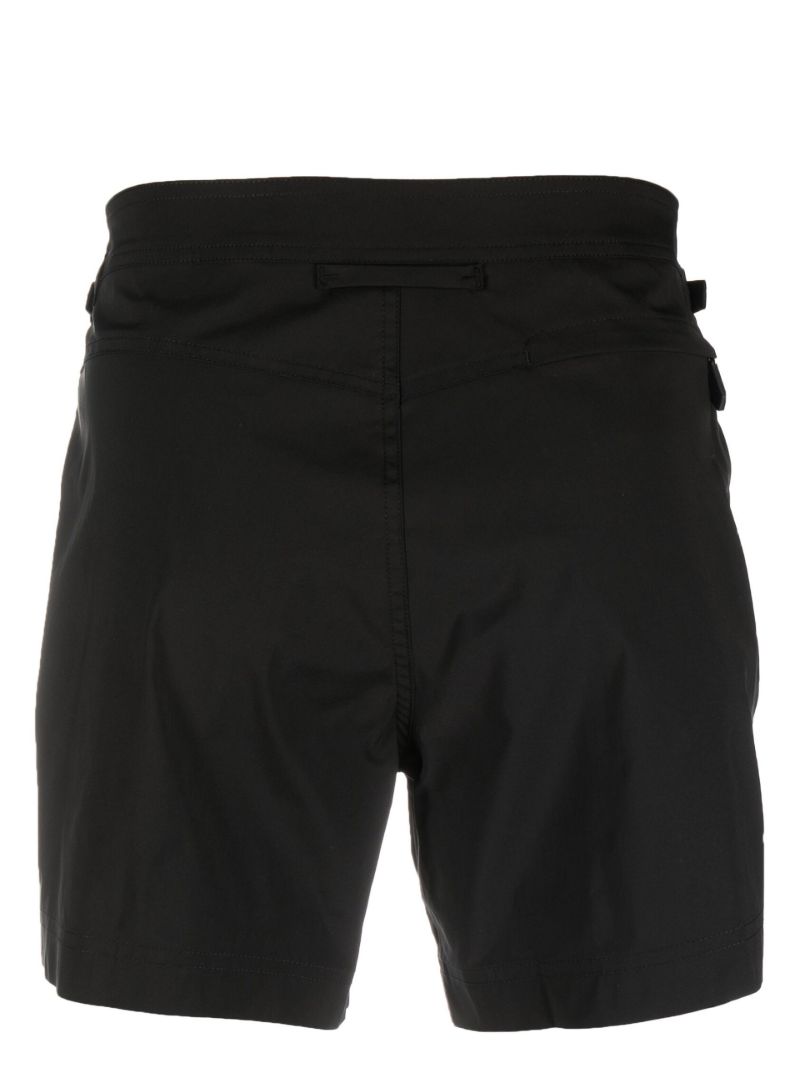 Black Side Buckle Detail Swimming Shorts
