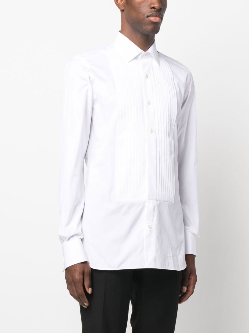 White Poplin Evening Shirt