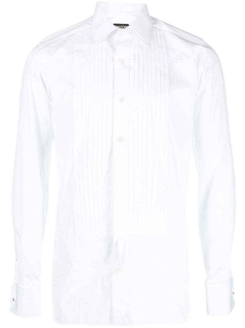 White Poplin Evening Shirt