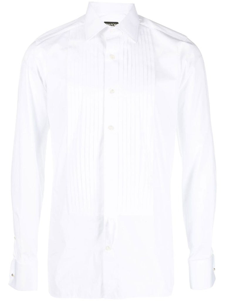 White Poplin Evening Shirt