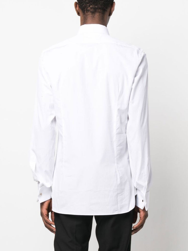 White Poplin Evening Shirt
