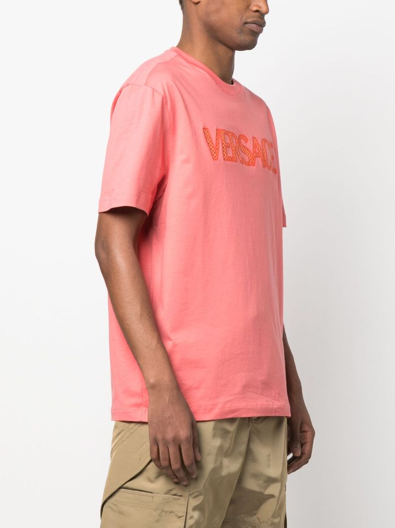 Pink Mesh Logo T-shirt