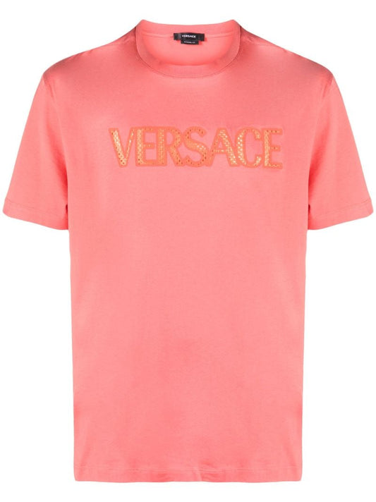 Pink Mesh Logo T-shirt