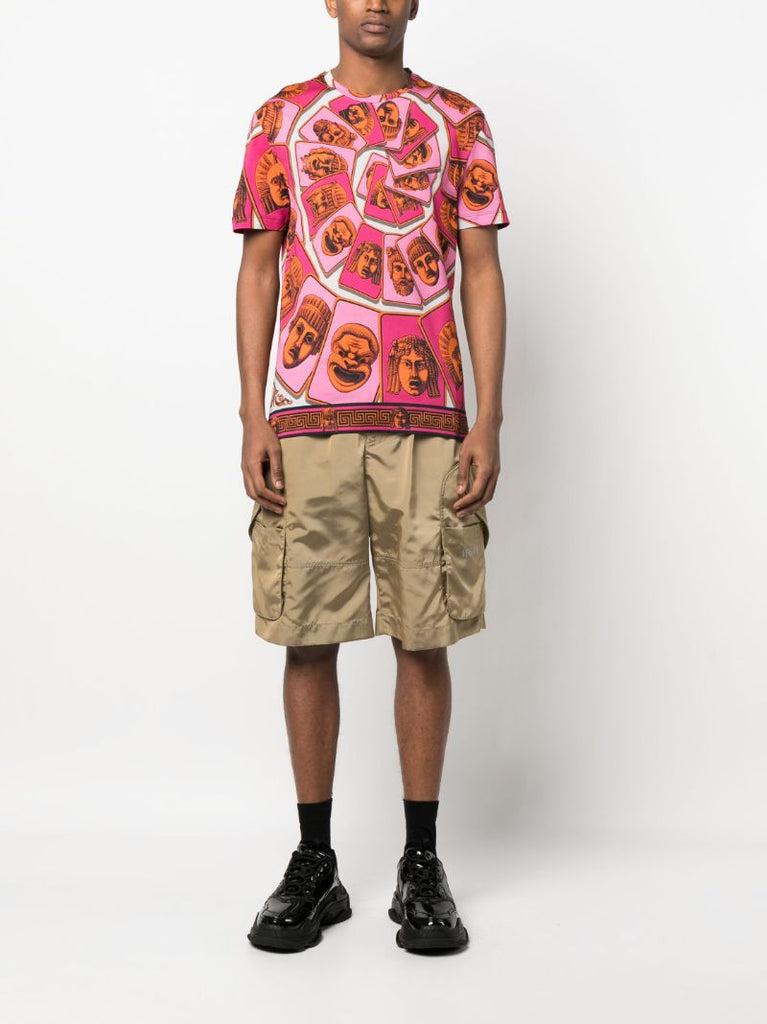 Pink La Maschere Cotton T-shirt