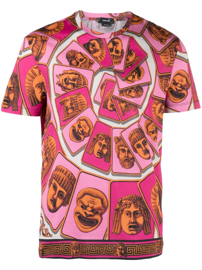 Pink La Maschere Cotton T-shirt