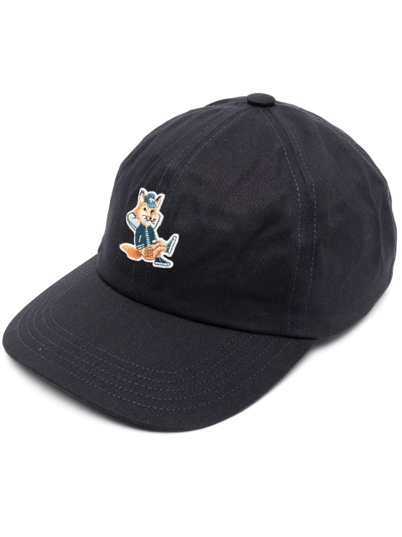 Blue Dressed Fox Cotton Baseball Cap
