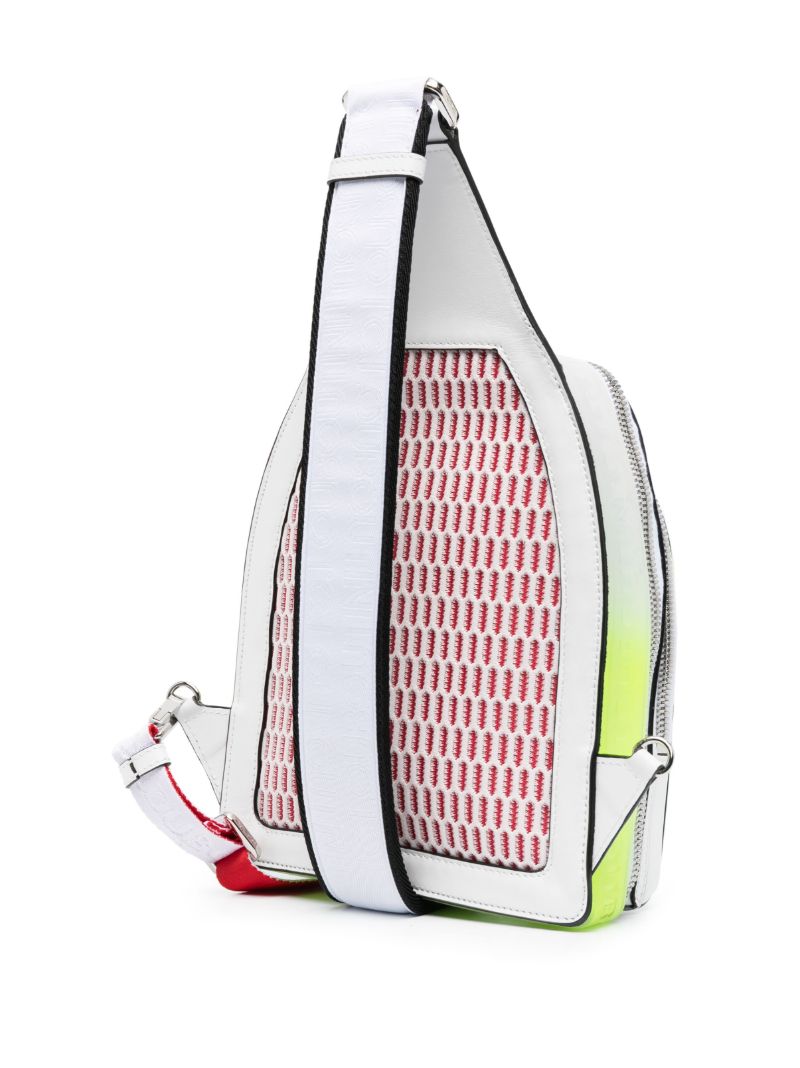 White Loubifunk Logo Backpack
