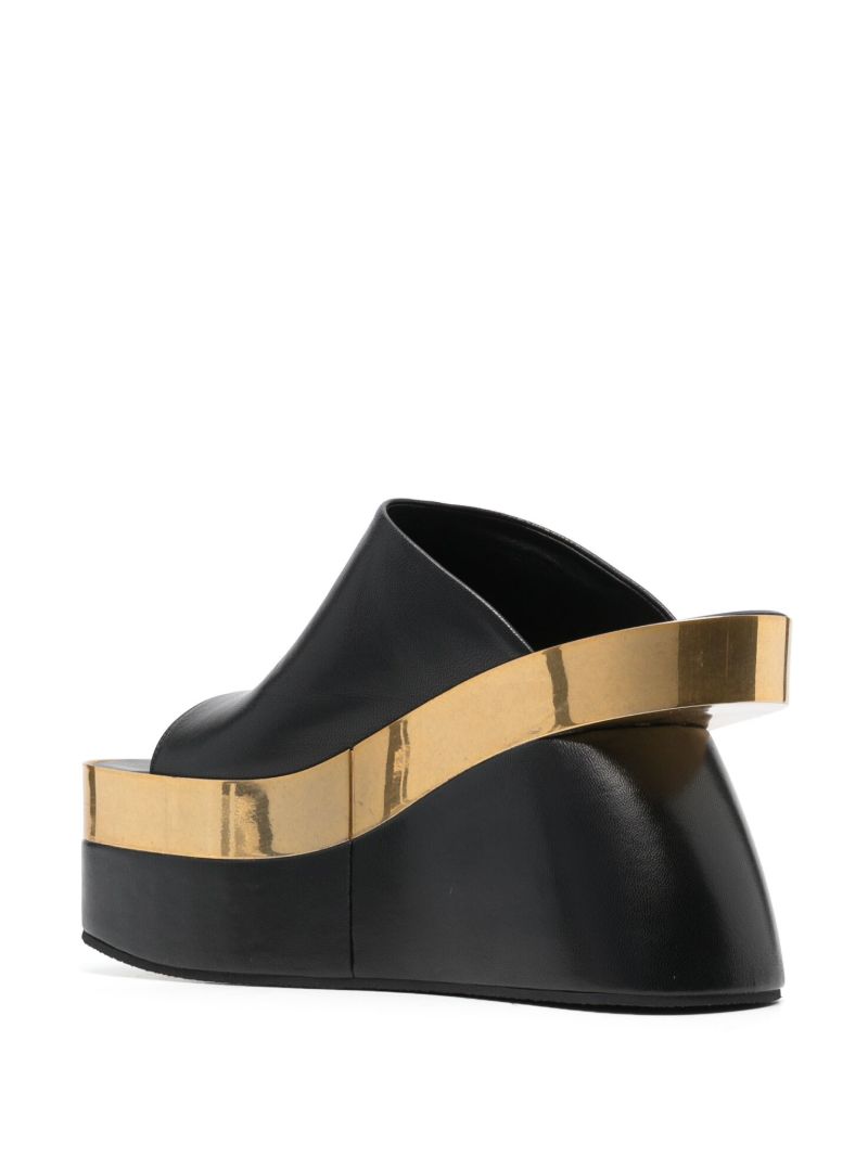 Black 105 Platform Mules