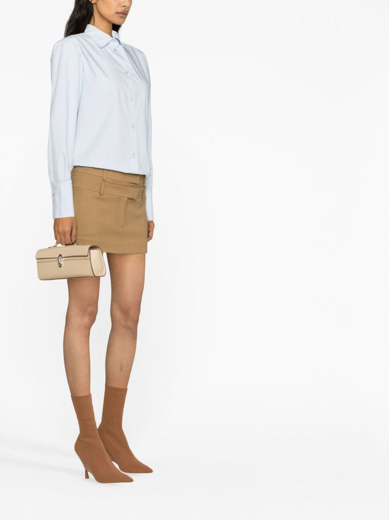 Blue Iris Cotton Button-up Shirt
