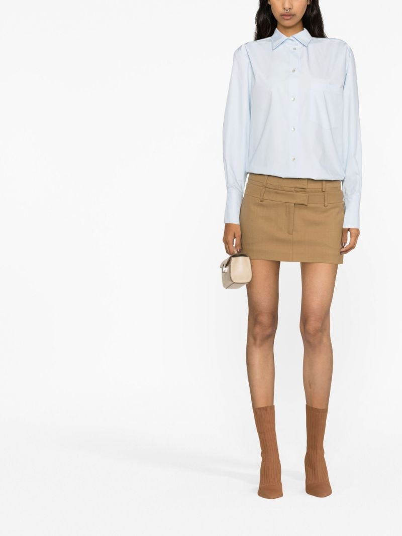 Blue Iris Cotton Button-up Shirt