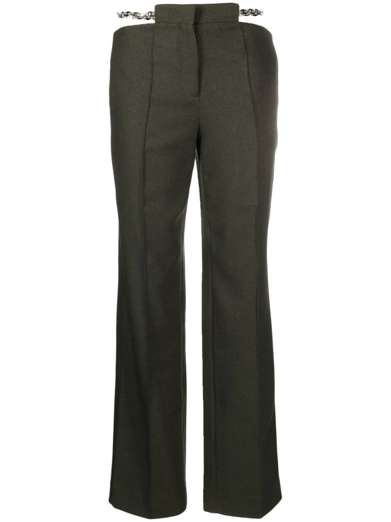 Green Pomo Low-rise Trousers