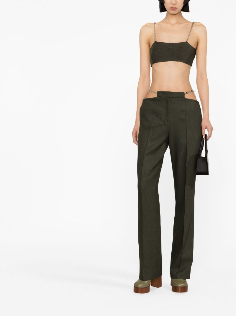 Green Pomo Low-rise Trousers