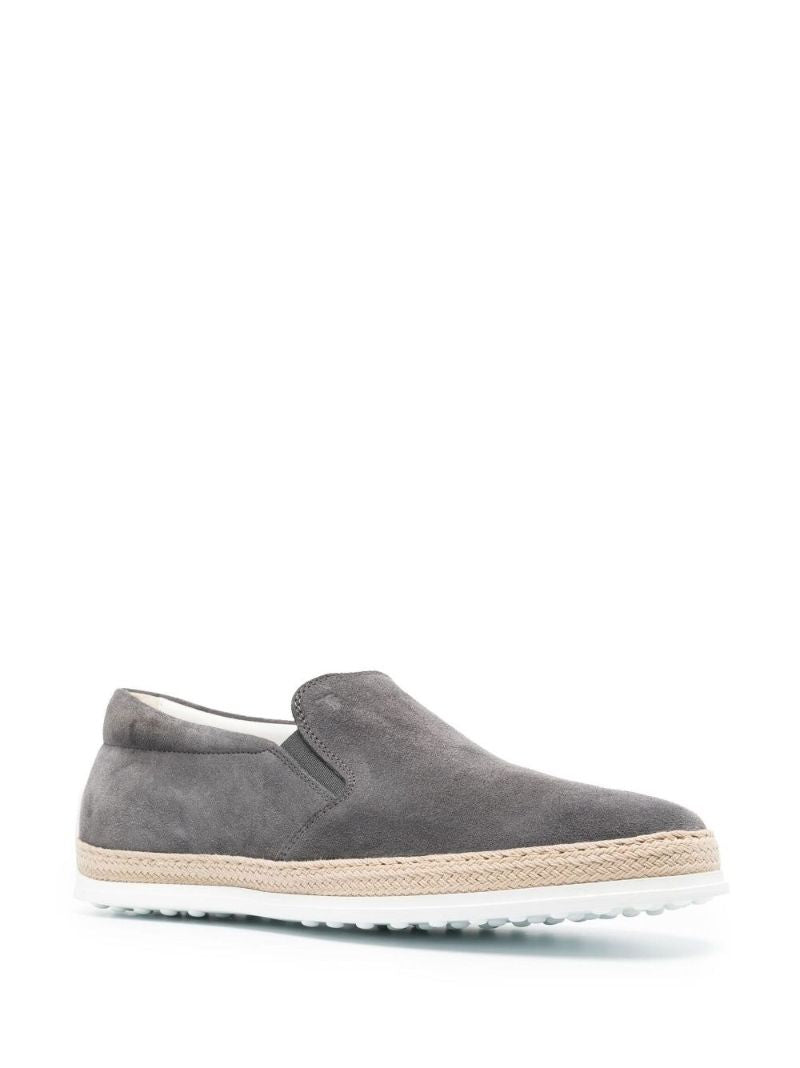 Grey Slip-on Espadrille Sneakers