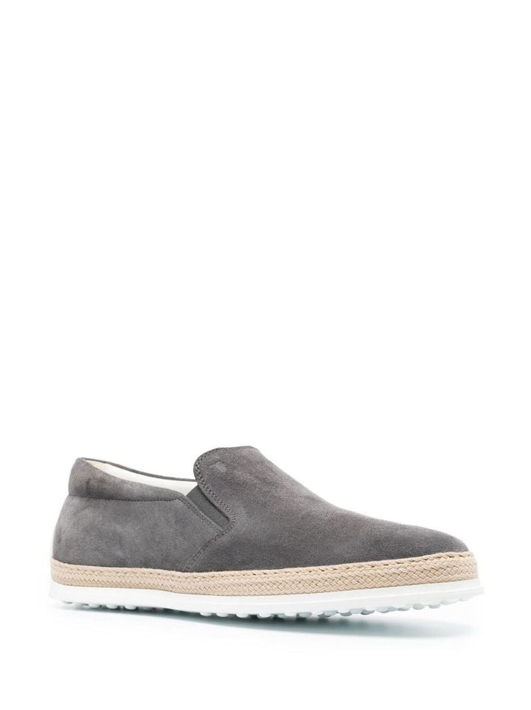 Grey Slip-on Espadrille Sneakers