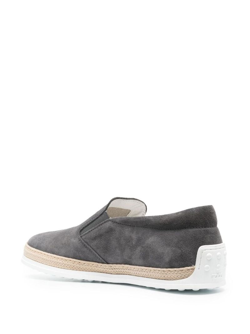 Grey Slip-on Espadrille Sneakers