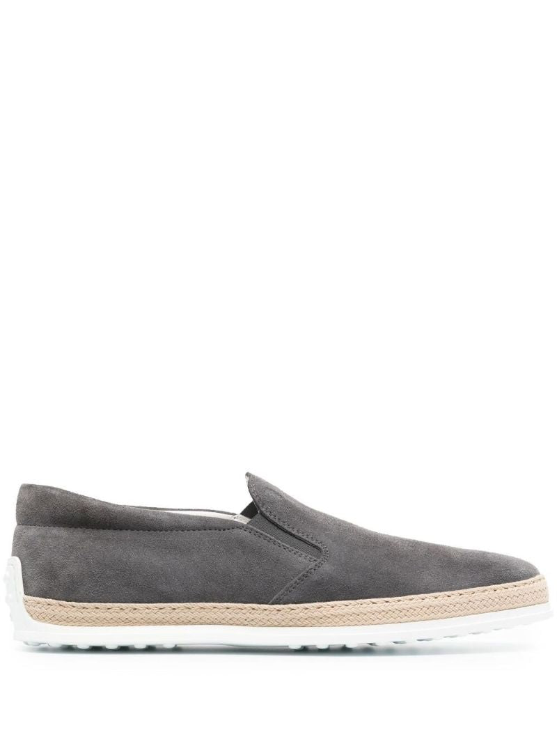 Grey Slip-on Espadrille Sneakers