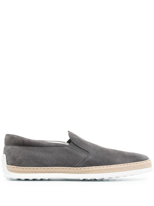 Grey Slip-on Espadrille Sneakers