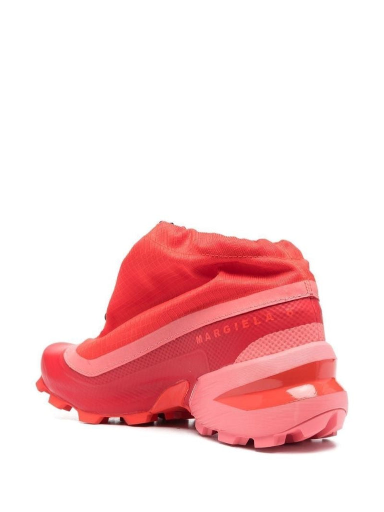 X Salomon Red Drawstring Low Top Sneakers