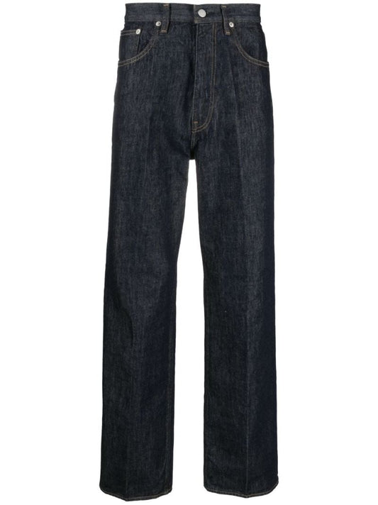 Blue Hard Twist Straight-leg Jeans