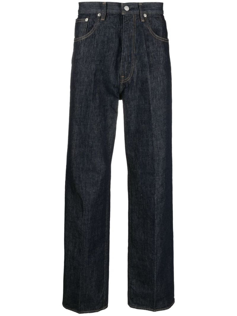 Blue Hard Twist Straight-leg Jeans