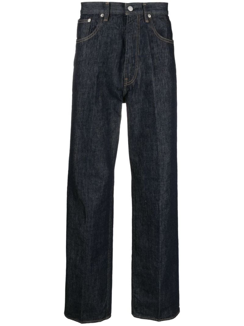 Blue Hard Twist Straight-leg Jeans