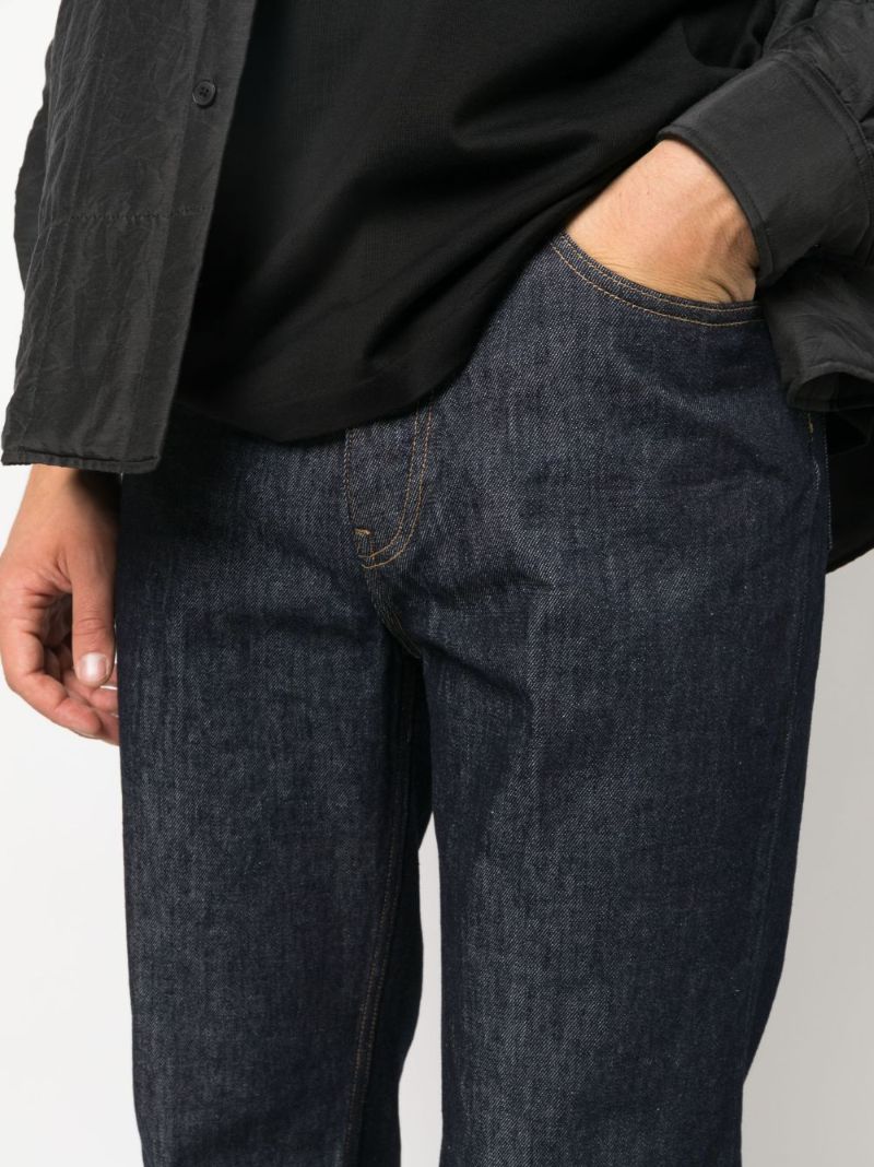 Blue Hard Twist Straight-leg Jeans