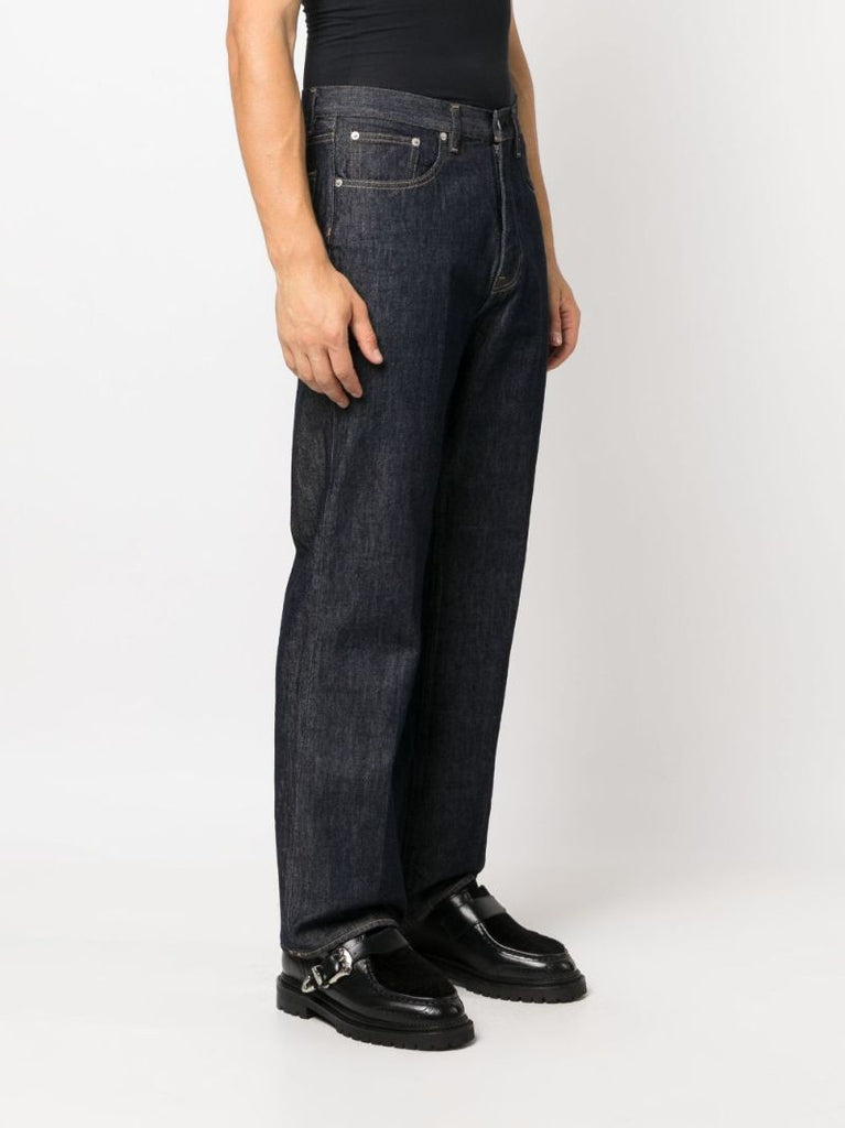 Blue Hard Twist Straight-leg Jeans