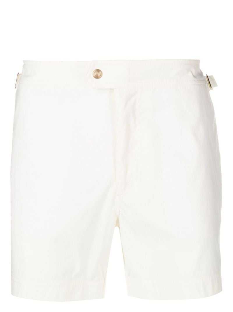 Neutral Side Buckle Swim Shorts